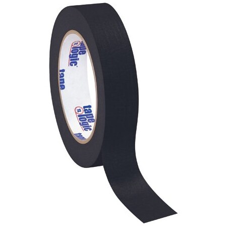 Tape Logic 1'' x 60 yds. Black Tape Logic Masking Tape, 12PK T93500312PKB
